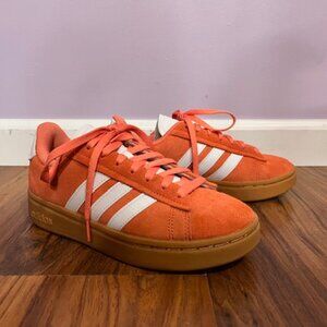 Adidas Womens Grand Court Alpha Light Orange/Peach Size 6.5